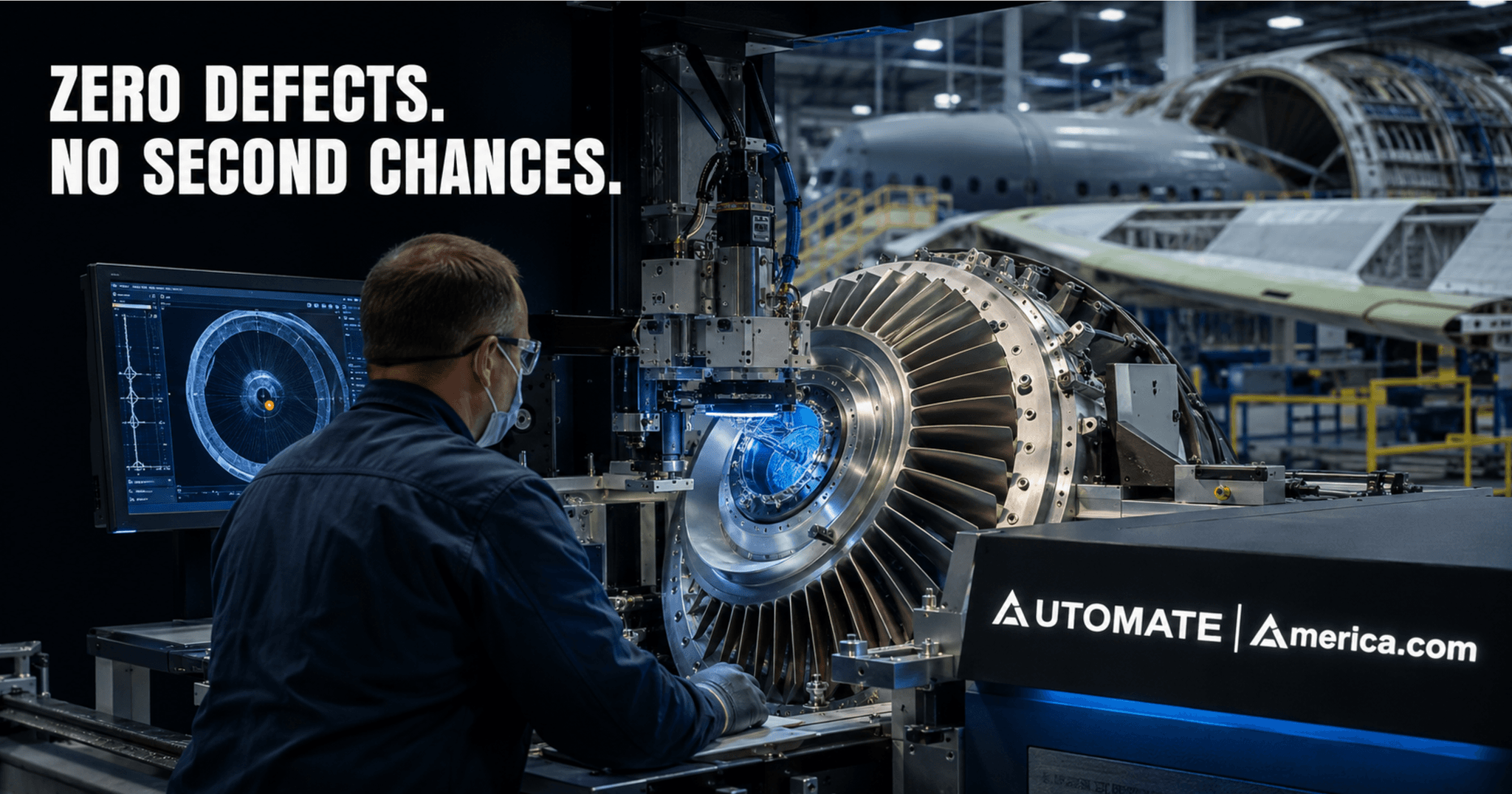 Automation, controls and robotics in aerospace manufacturing and ndt — skilled professionals at work