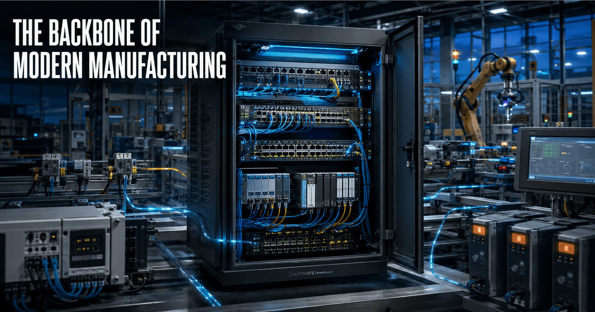 Automation, controls and robotics in industrial ethernet and networking — skilled professionals at work